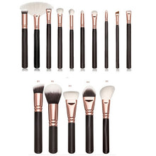 Load image into Gallery viewer, 15pcs Pink Makeup Brushes Set Pincel Maquiagem Powder Eye Kabuki Brush Complete Kit Cosmetics Beauty Tools with Leather Case