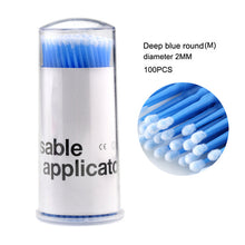 Load image into Gallery viewer, 100Pcs/pack Durable Micro Disposable micro brush Individual Lash Removing Tools Swab Micro brushes Eyelash Extension Tools