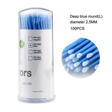 Load image into Gallery viewer, 100Pcs/pack Durable Micro Disposable micro brush Individual Lash Removing Tools Swab Micro brushes Eyelash Extension Tools