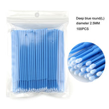 Load image into Gallery viewer, 100Pcs/pack Durable Micro Disposable micro brush Individual Lash Removing Tools Swab Micro brushes Eyelash Extension Tools