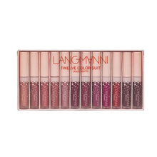 Load image into Gallery viewer, LANGMANNI 12Pcs/set Liquid Matte Lipstick Makeup Tint Long Lasting Waterproof Sexy Red Velvet Lip Gloss Nude Lip Kit Maquiagem