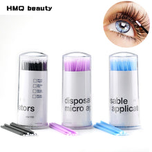 Load image into Gallery viewer, 100Pcs/pack Durable Micro Disposable micro brush Individual Lash Removing Tools Swab Micro brushes Eyelash Extension Tools