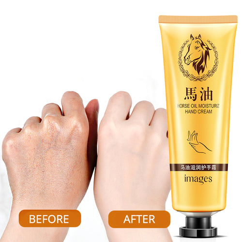 Horse Oil Repair Hand Cream Moisturizing Anti-Aging Skin Whitening Hand Cream Skincare Nourishing crema de manos Winter TSLM1