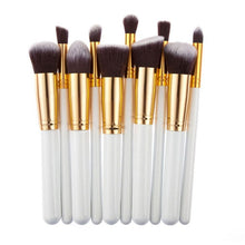 Load image into Gallery viewer, 10 PCS Silver/Golden Makeup Brushes Set pincel maquiagem Cosmetics Women Makeup Tool Powder Eyeshadow Brush Cosmetic Set New