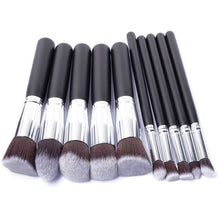 Load image into Gallery viewer, 10 PCS Silver/Golden Makeup Brushes Set pincel maquiagem Cosmetics Women Makeup Tool Powder Eyeshadow Brush Cosmetic Set New