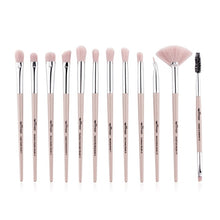 Load image into Gallery viewer, Anmor Pro Makeup Brushes Set 12 pcs/lot Eye Shadow Blending Eyeliner Eyelash Eyebrow Brushes For Make up Portable Eye Brush Set