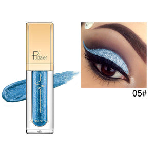 Pudaier 18 Colors Makeup Glitter Eyeshadow Pallete Waterproof Long Lasting Shimmer Eye Shadow Diamond Make Up Cosmetics TSLM1