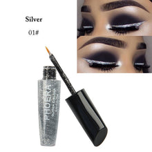 Load image into Gallery viewer, PHOERA Makeup Liquid Glitter Eyeliner Waterproof Face Highlighter Eye Cosmetics Shinny Eye Liner Shadow Contour Make Up TSLM2