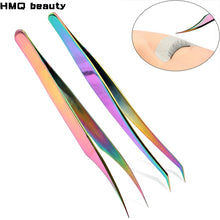 Load image into Gallery viewer, 1 Pcs Eyelashes Tweezers Stainless Steel superhard Tweezers High Precision Anti-static tweezers for Eyelash Extensions