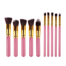 Load image into Gallery viewer, 10 PCS Silver/Golden Makeup Brushes Set pincel maquiagem Cosmetics Women Makeup Tool Powder Eyeshadow Brush Cosmetic Set New