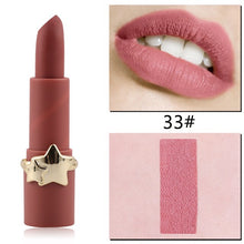 Load image into Gallery viewer, MISS ROSE 12 Colors Velvet Matte Star Star Matte Lipstick Long-lasting Waterproof Non-Stick Cup Does Not Fade Lip Stick TSLM2