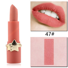 Load image into Gallery viewer, MISS ROSE 12 Colors Velvet Matte Star Star Matte Lipstick Long-lasting Waterproof Non-Stick Cup Does Not Fade Lip Stick TSLM2