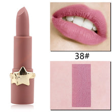 Load image into Gallery viewer, MISS ROSE 12 Colors Velvet Matte Star Star Matte Lipstick Long-lasting Waterproof Non-Stick Cup Does Not Fade Lip Stick TSLM2