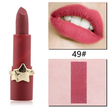 Load image into Gallery viewer, MISS ROSE 12 Colors Velvet Matte Star Star Matte Lipstick Long-lasting Waterproof Non-Stick Cup Does Not Fade Lip Stick TSLM2