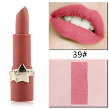Load image into Gallery viewer, MISS ROSE 12 Colors Velvet Matte Star Star Matte Lipstick Long-lasting Waterproof Non-Stick Cup Does Not Fade Lip Stick TSLM2