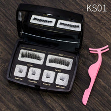 Load image into Gallery viewer, VICILEY Magnetic eyelashes 4 part magnets handmade 3D/6D magnet lashes natural false eyelash comfortable with Gift Box SCT04-1
