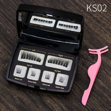 Load image into Gallery viewer, VICILEY Magnetic eyelashes 4 part magnets handmade 3D/6D magnet lashes natural false eyelash comfortable with Gift Box SCT04-1