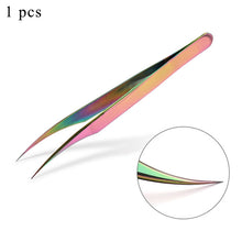 Load image into Gallery viewer, 1 Pcs Eyelashes Tweezers Stainless Steel superhard Tweezers High Precision Anti-static tweezers for Eyelash Extensions