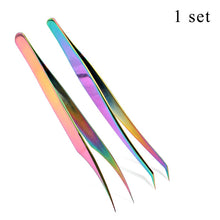Load image into Gallery viewer, 1 Pcs Eyelashes Tweezers Stainless Steel superhard Tweezers High Precision Anti-static tweezers for Eyelash Extensions