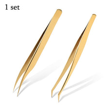 Load image into Gallery viewer, 1 Pcs Eyelashes Tweezers Stainless Steel superhard Tweezers High Precision Anti-static tweezers for Eyelash Extensions