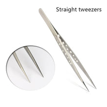 Load image into Gallery viewer, 1 Pcs Eyelashes Tweezers Stainless Steel superhard Tweezers High Precision Anti-static tweezers for Eyelash Extensions