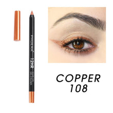 Load image into Gallery viewer, PHOERA New Color Eyeliner Lasting Waterproof Smoke Eyes Makeup Matte Natural Black Eye Liner Gel Pen delineador de ojos TSLM1